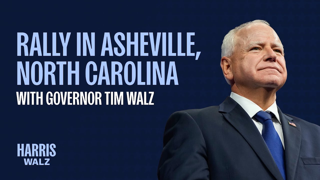 Rally in Asheville, NC, with Governor Tim Walz | Harris-Walz 2024